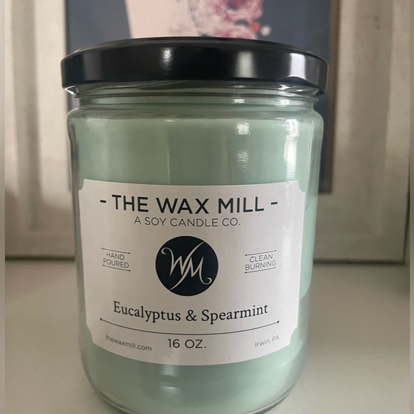 The Wax Mill Other - SOY CANDLE - THE WAX MILL - 16 OZ - SPEARMINT AND EUCALYPTUS